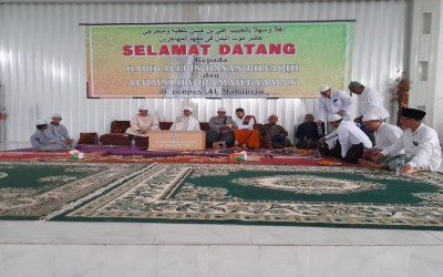 DAUROH TA’LIM KITAB TANBIHUL MUGTARRIN BERSAMA  HABIB ALI BIN HASAN BIL FAQIH DAN ALUMNI HADROMAUT (YAMAN) DI PONDOK PESANTREN AL MUHAJIRIN